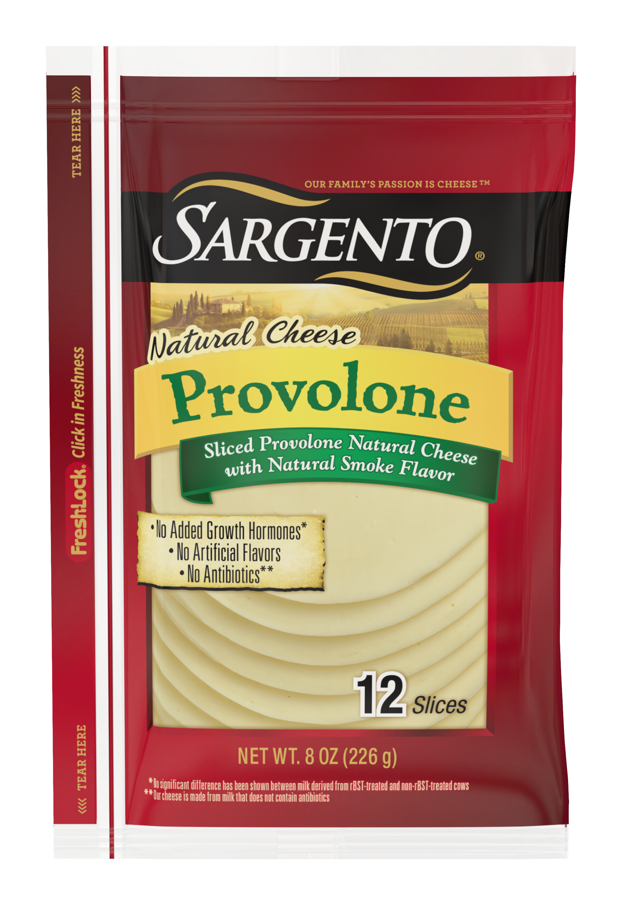 Sargento® Sliced Provolone Natural Cheese with Natural Smoke Flavor