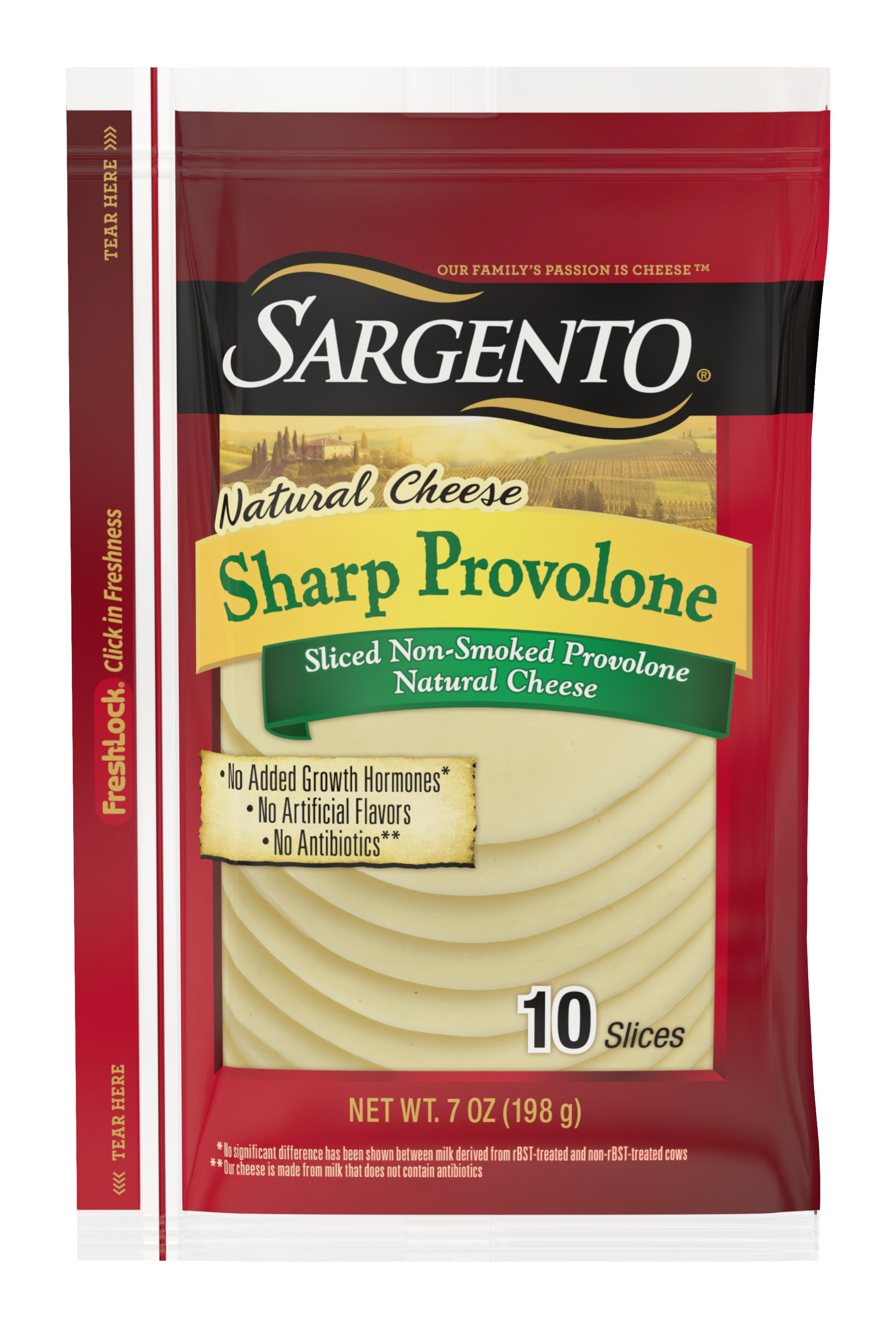 Sargento® Sliced Sharp Non-Smoked Provolone Natural Cheese
