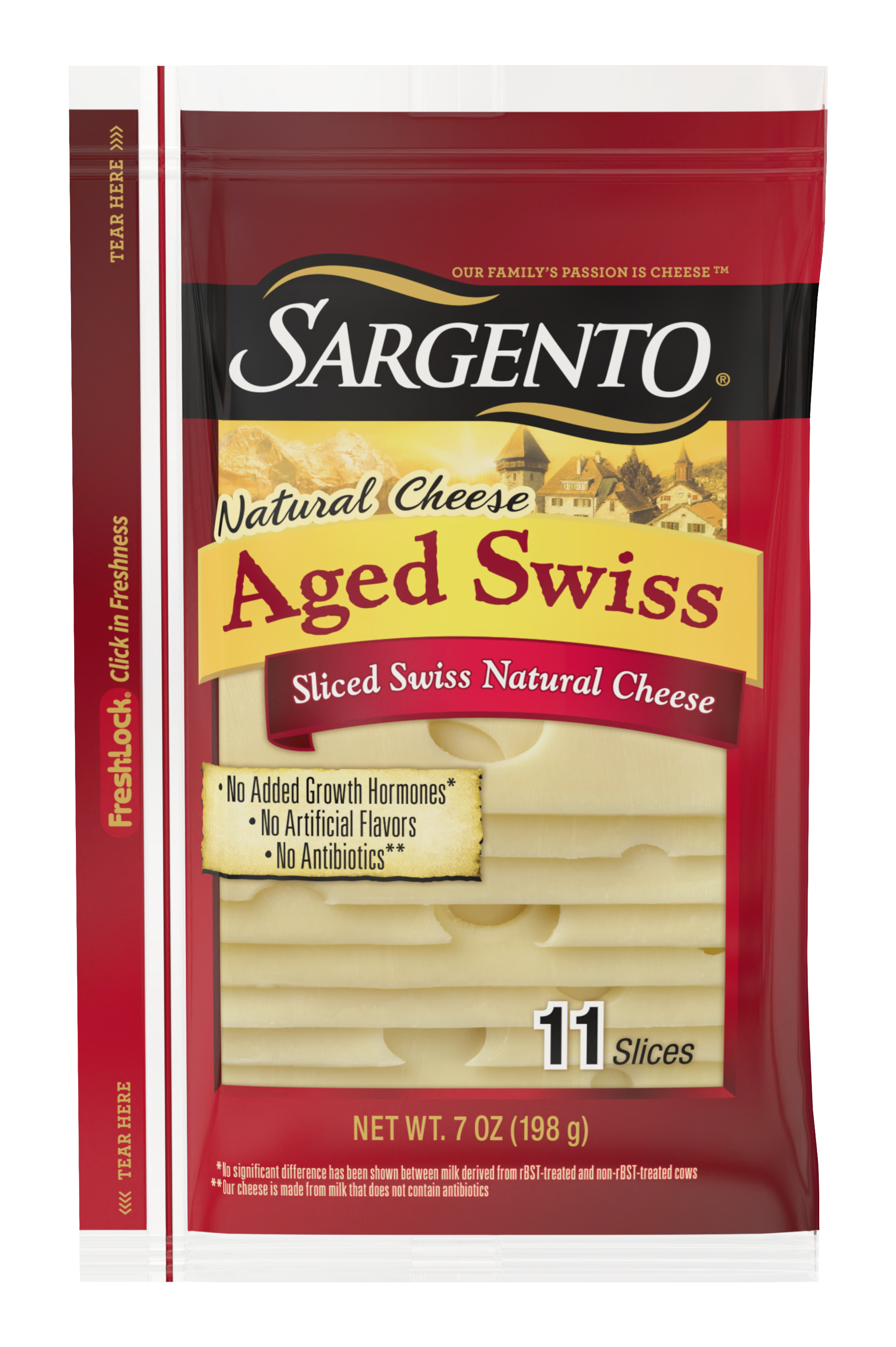 Sargento® Sliced Aged Swiss Natural Cheese