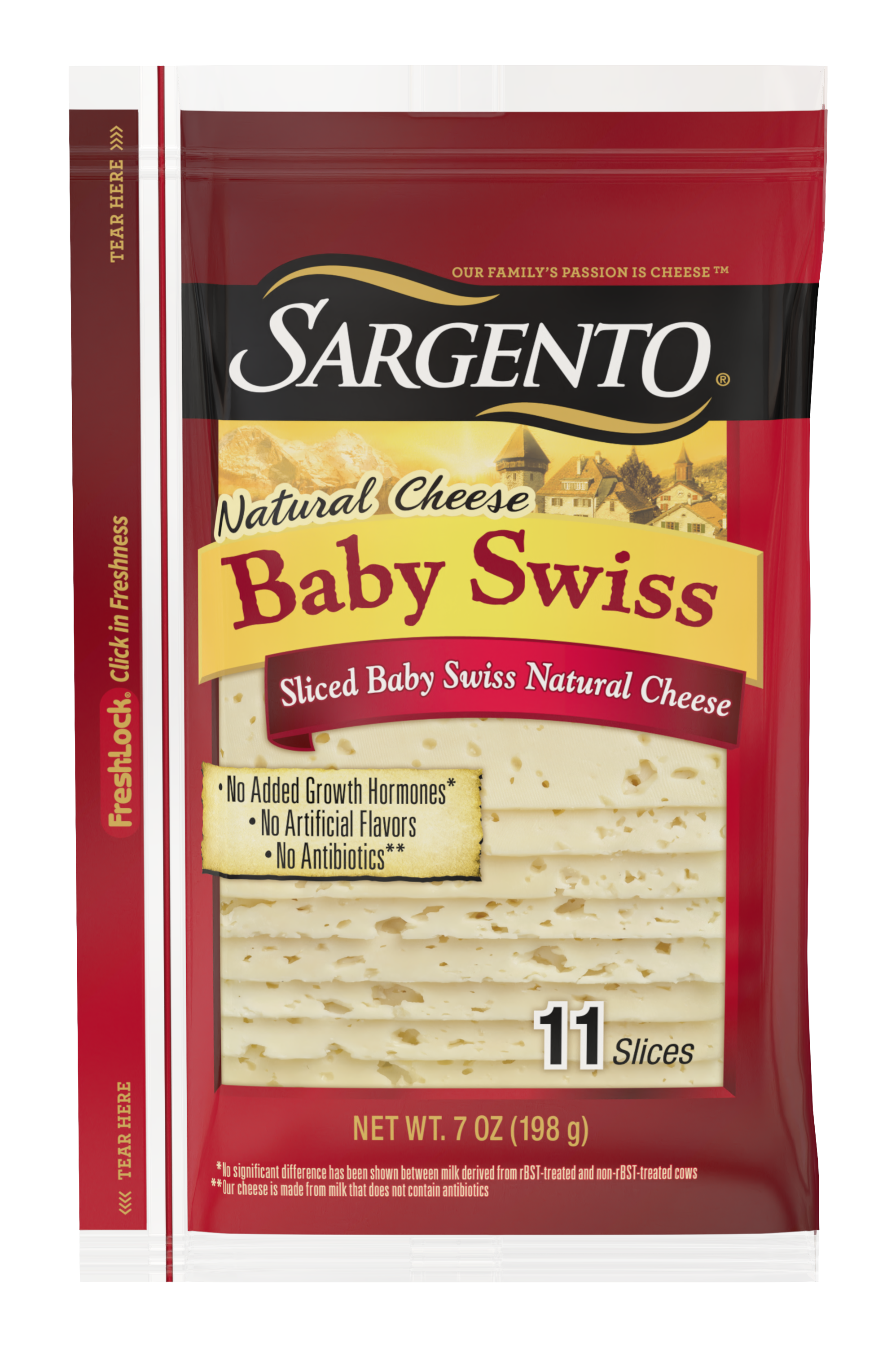 Sargento® Sliced Baby Swiss Natural Cheese