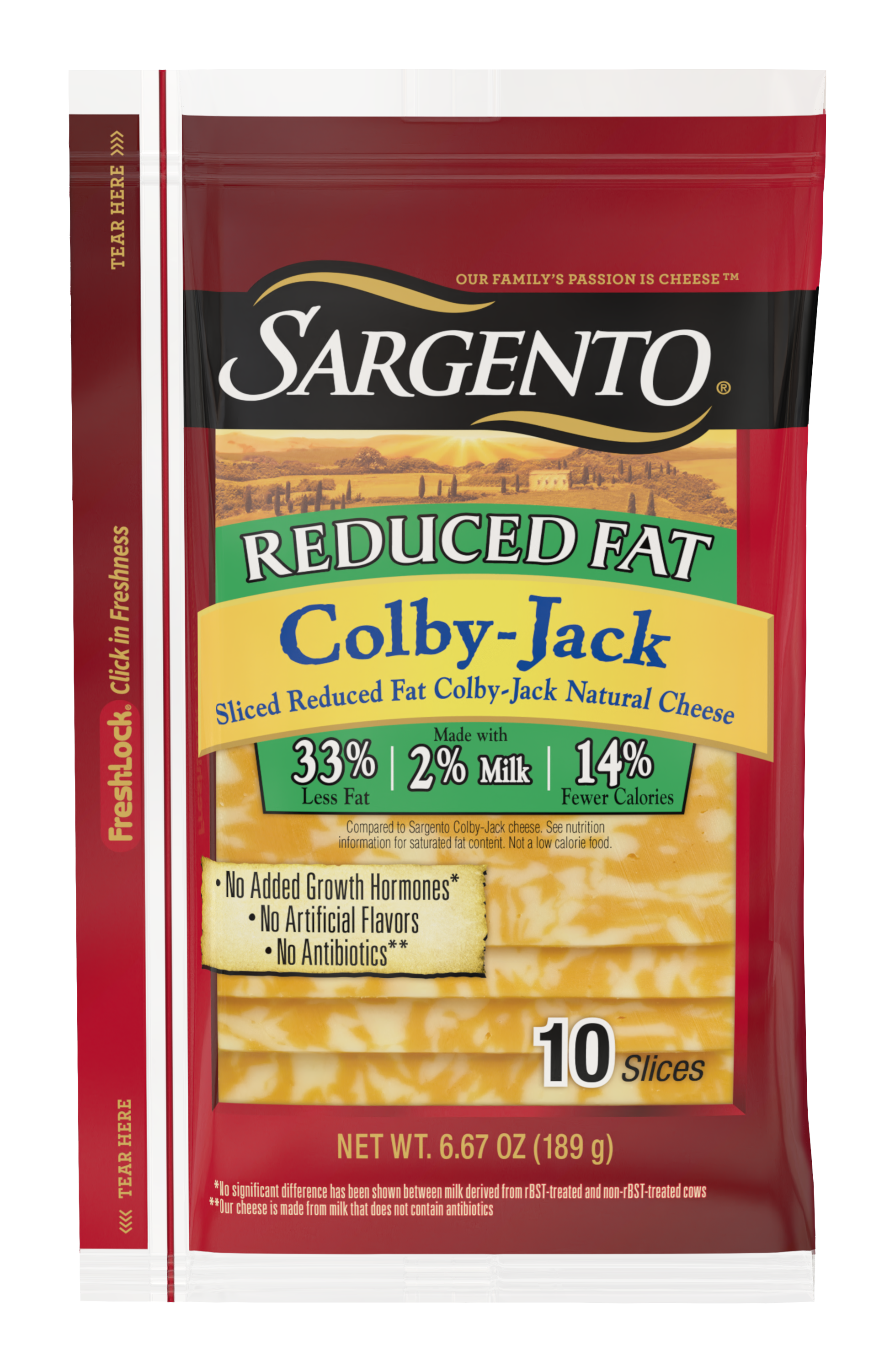 Sargento® Sliced Reduced Fat Colby-Jack Natural Cheese