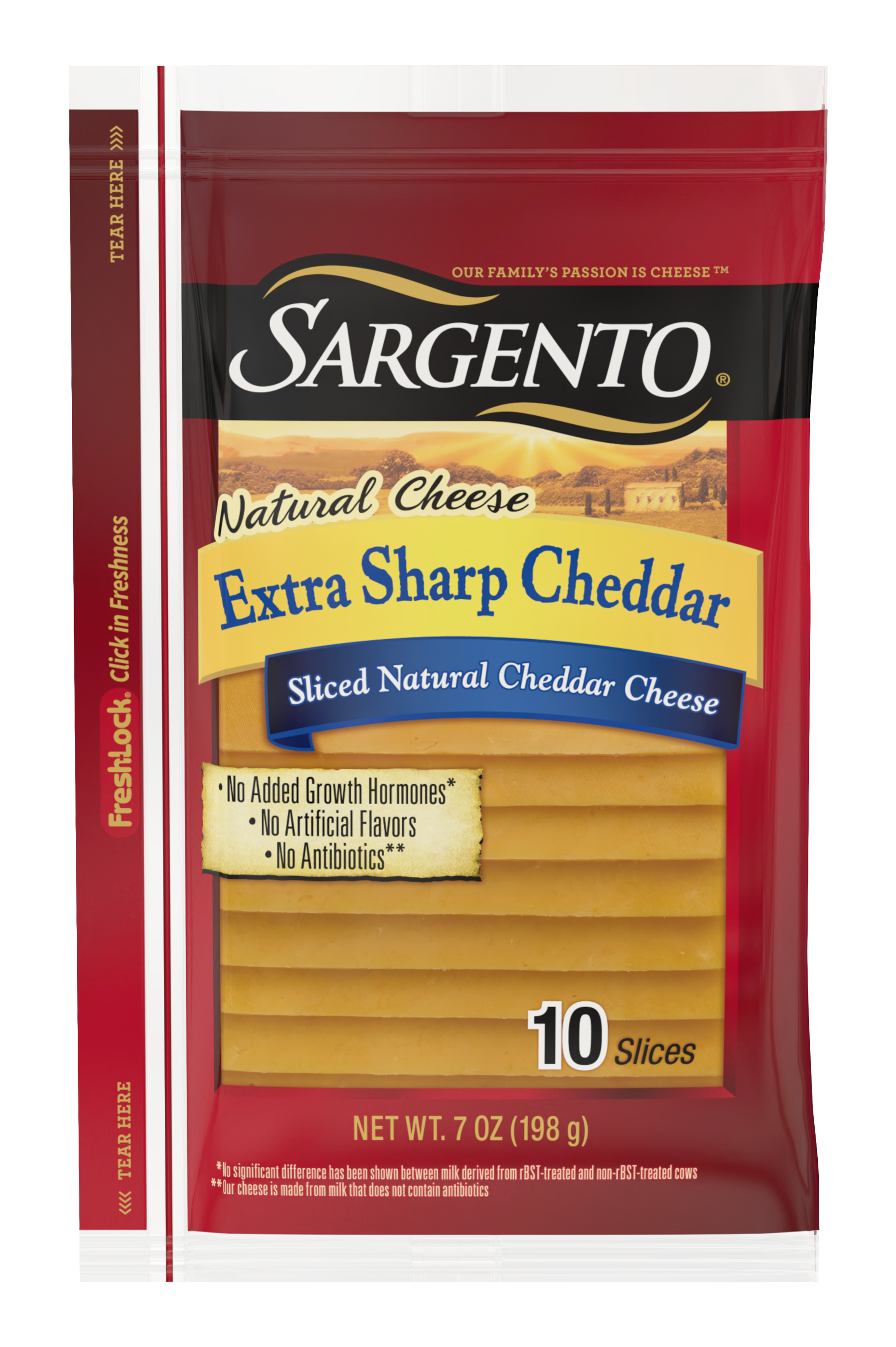 Sargento® Sliced Extra Sharp Natural Cheddar Cheese