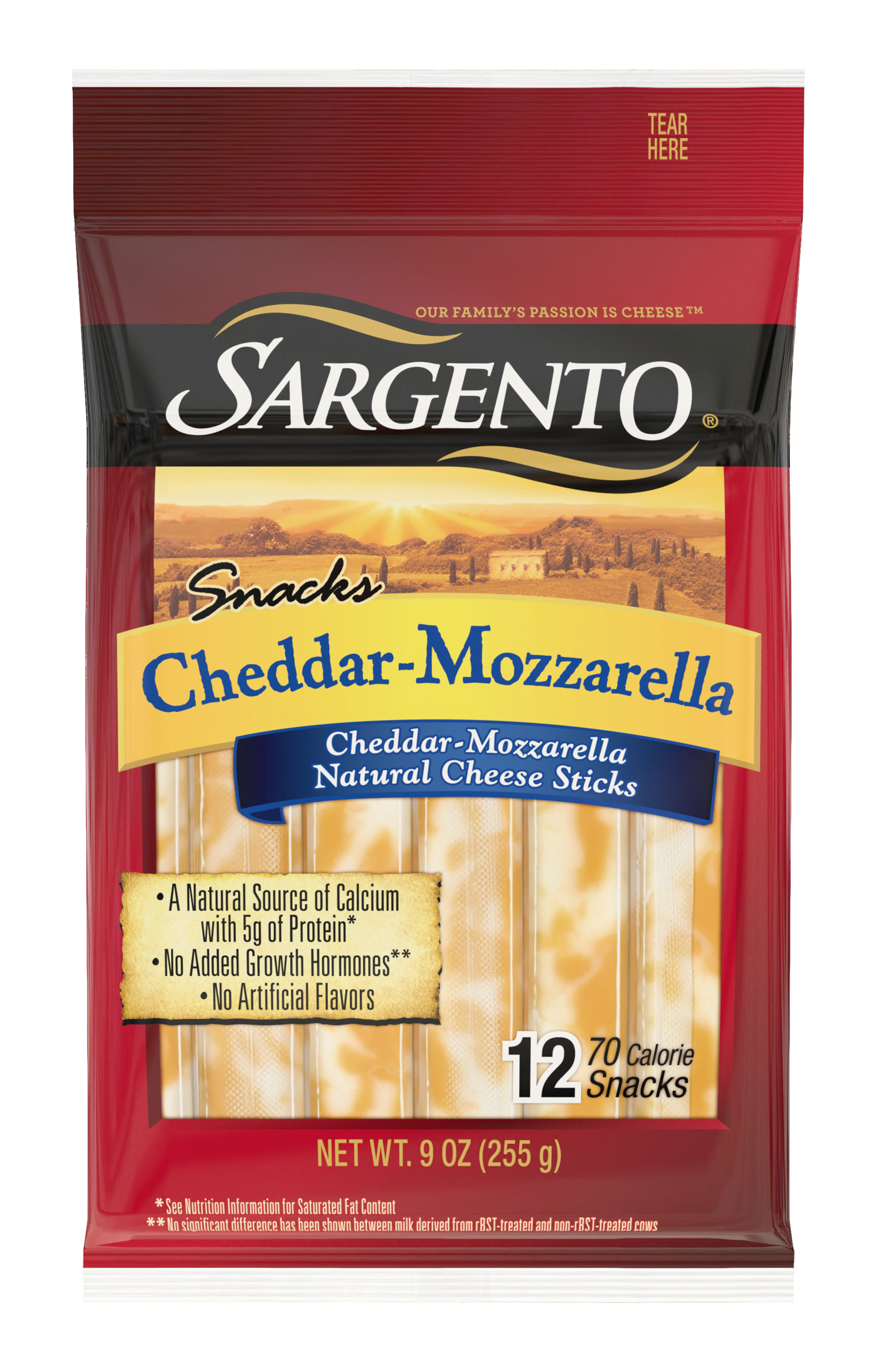 Sargento® Cheddar-Mozzarella Natural Cheese Snack Sticks