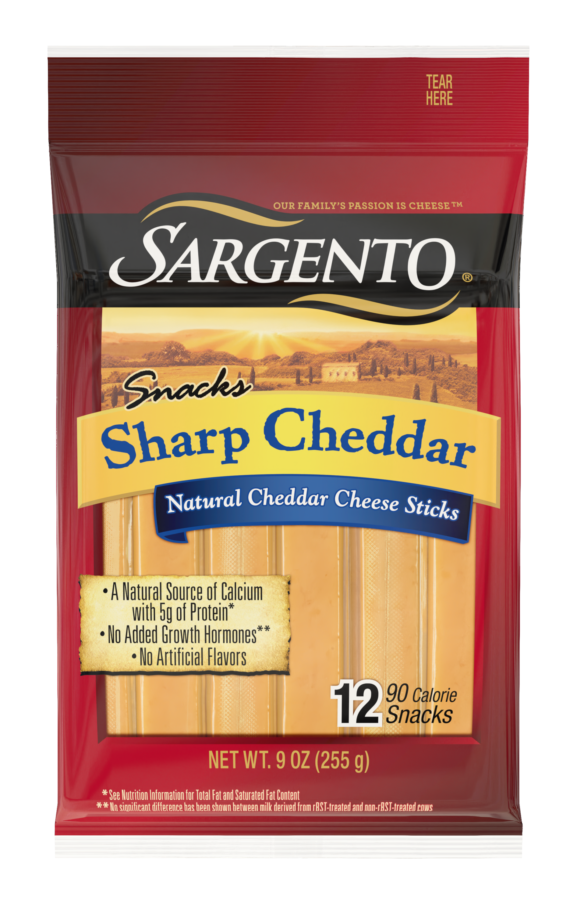 Sargento® Sharp Natural Cheddar Cheese Snack Sticks