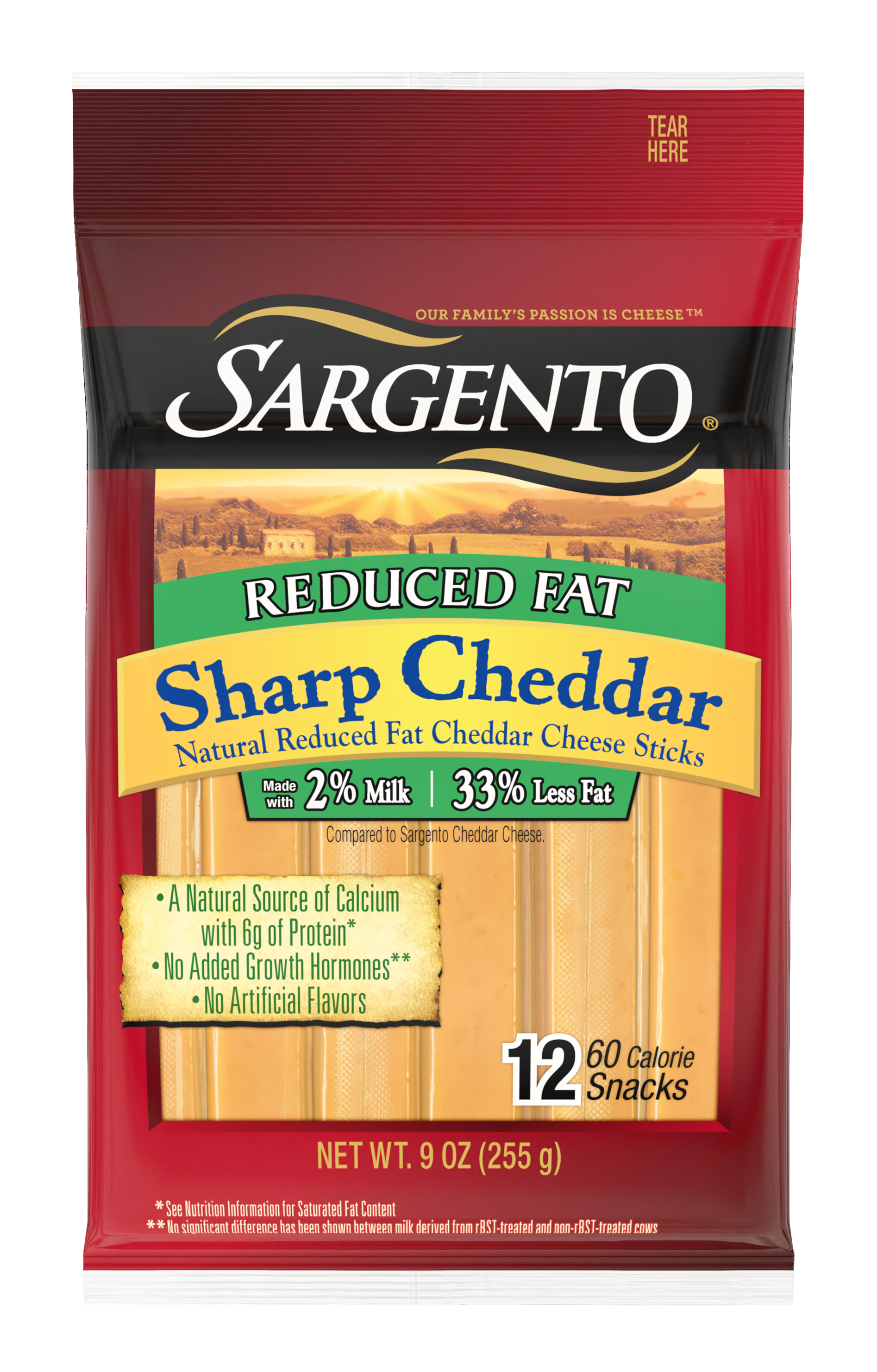 Sargento® Reduced Fat Sharp Natural Cheddar Cheese Snack Sticks
