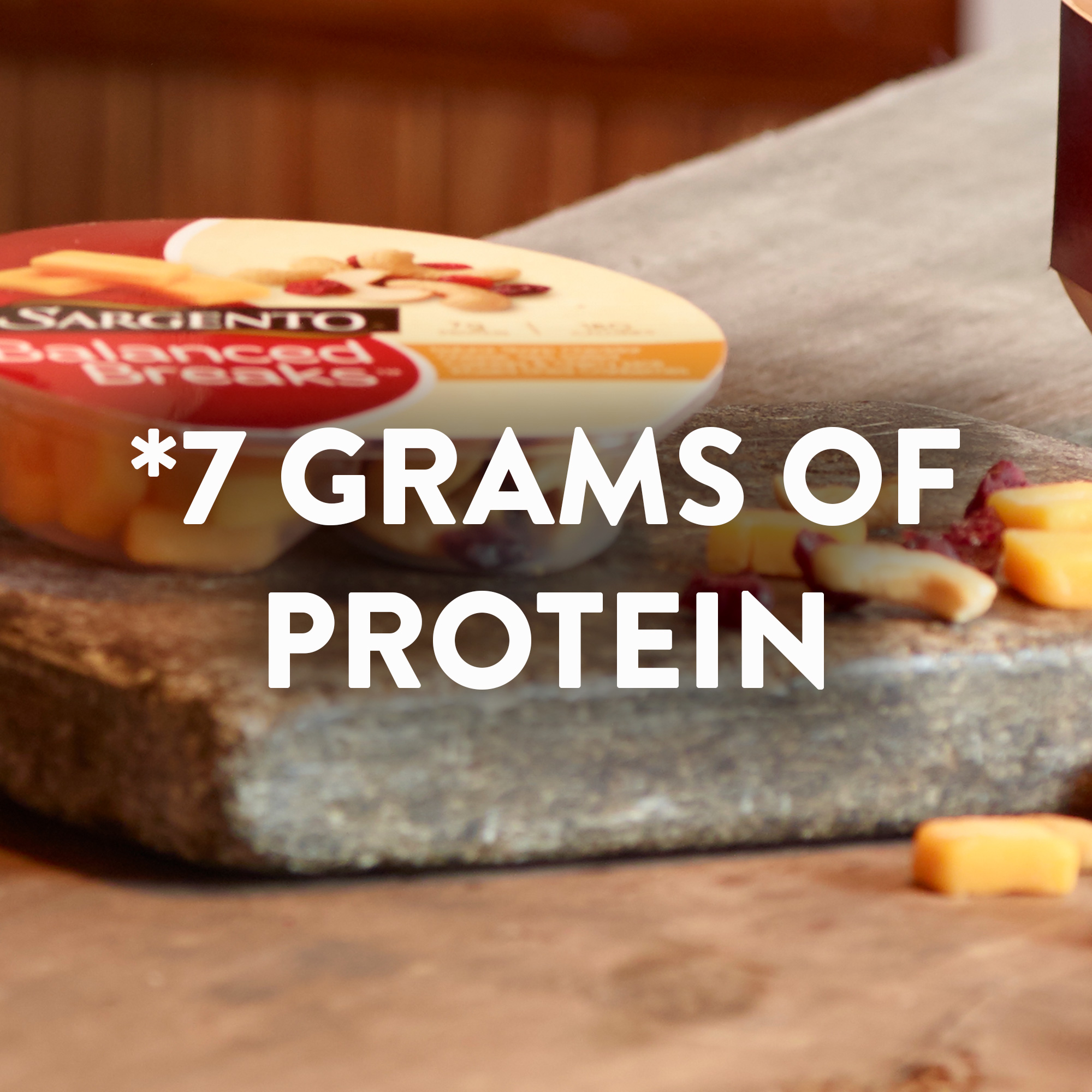 Sargento® Balanced Breaks®, Natural Sharp Cheddar Cheese, Sea-Salted Cashews and Cherry Juice-Infused Dried Cranberries