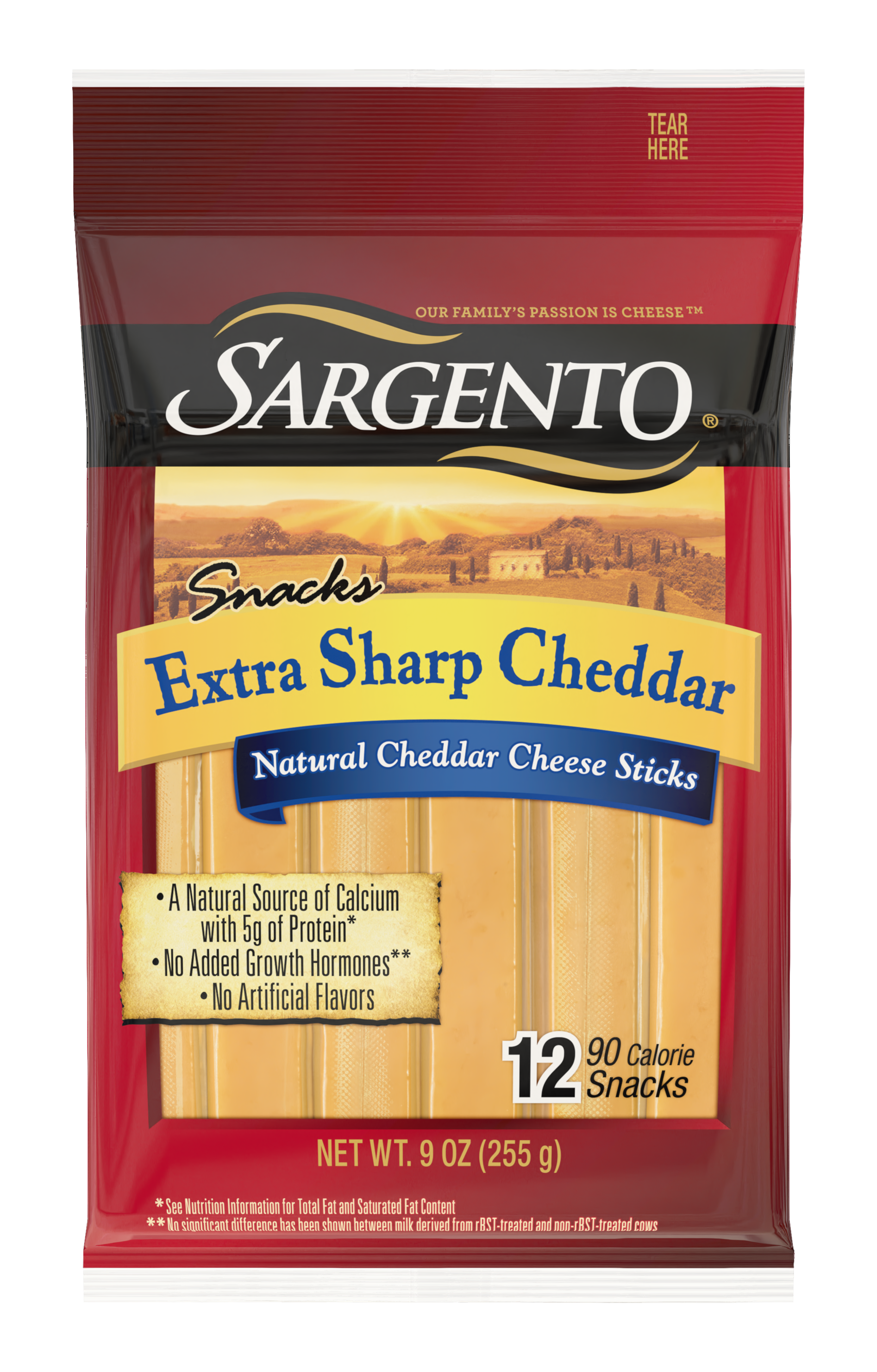 Sargento® Extra Sharp Natural Cheddar Cheese Snack Sticks