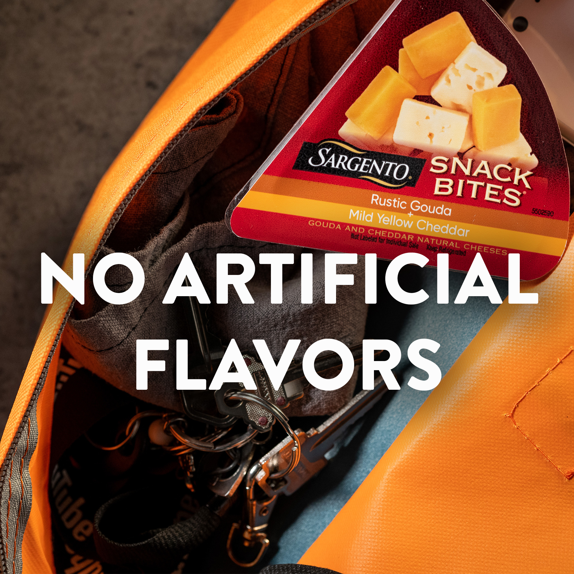 Sargento® Snack Bites® Rustic Gouda + Mild Yellow Cheddar Natural Cheeses