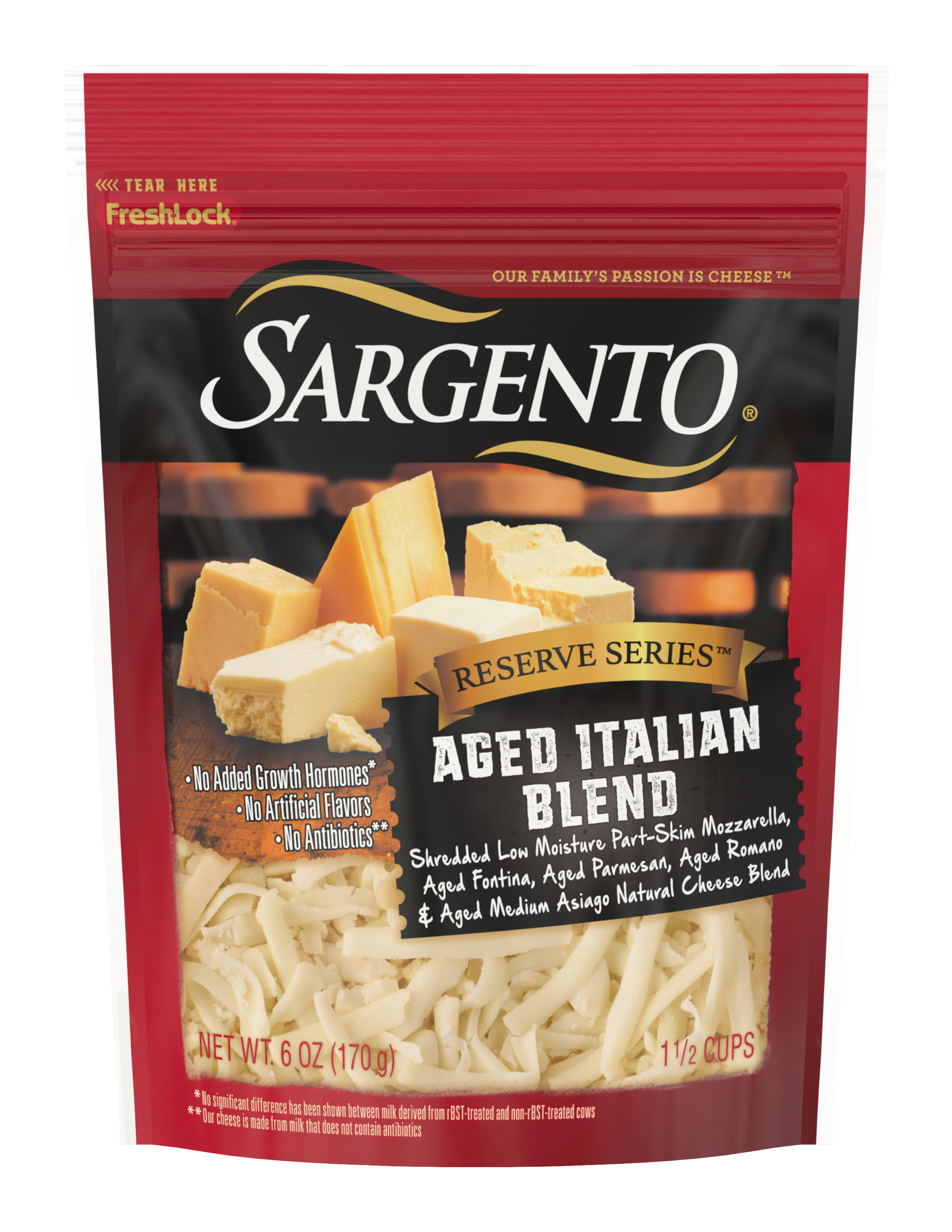 Sargento® Reserve Series™ Shredded Aged Italian Blend Natural Cheese