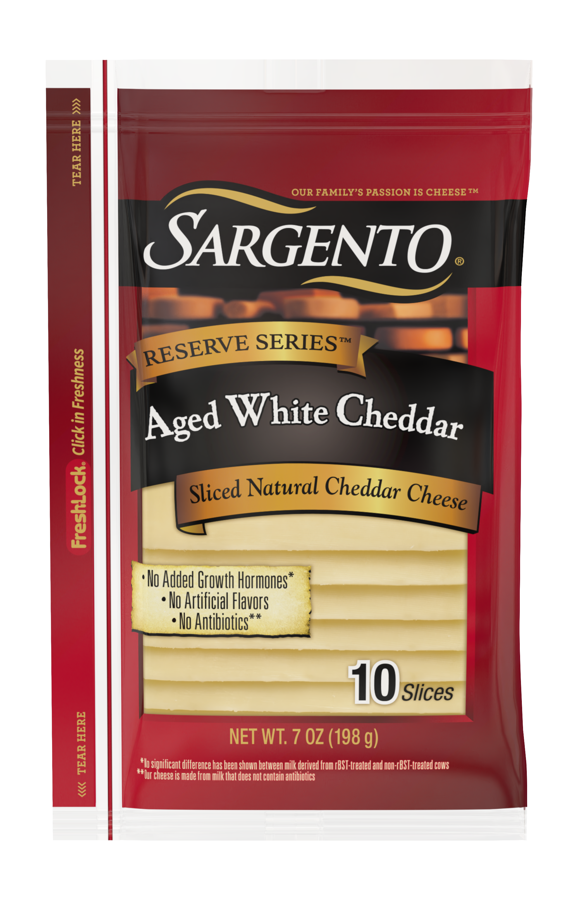 Sargento® Reserve Series™ Sliced Aged White Natural Cheddar Cheese