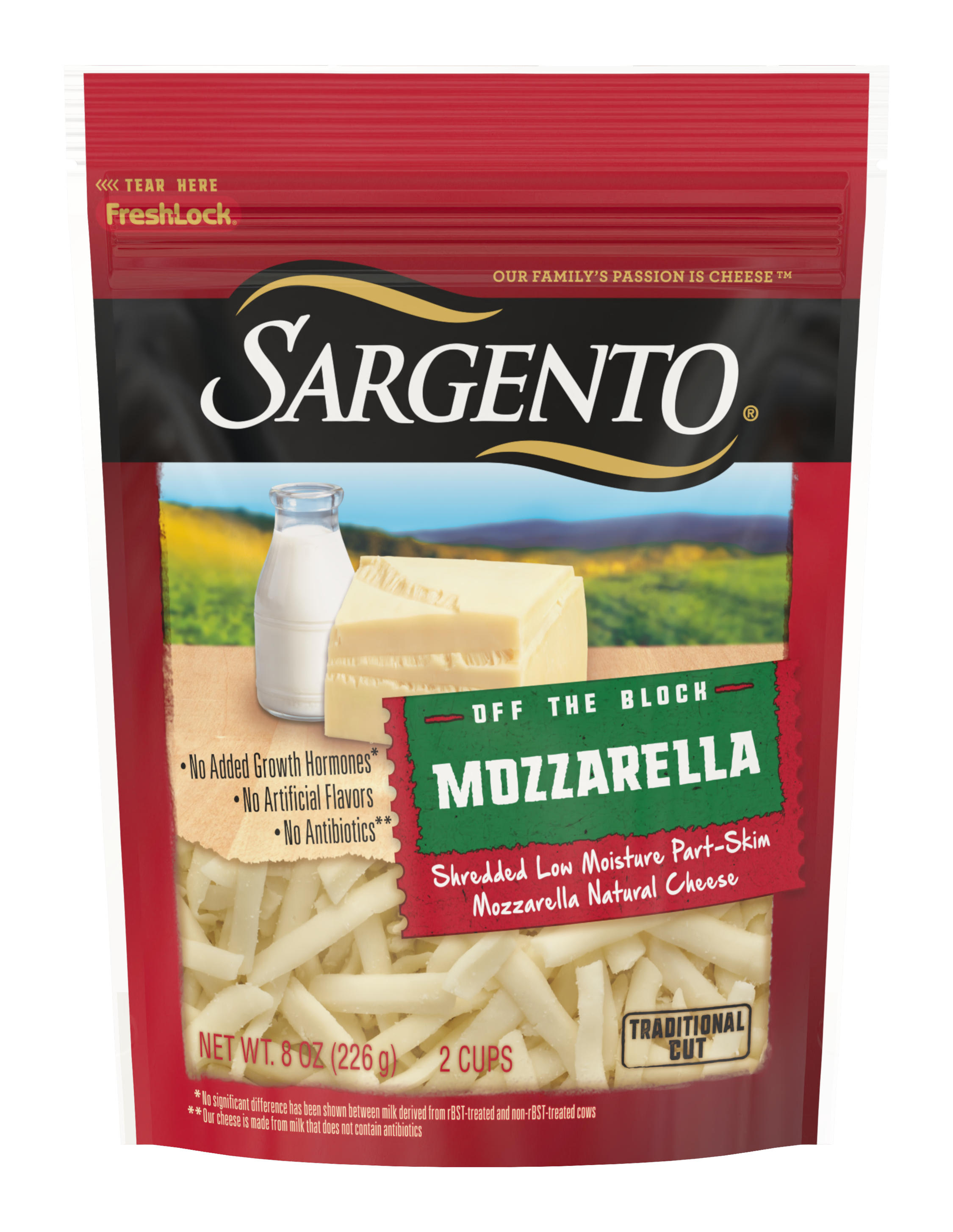 Sargento® Shredded Mozzarella Natural Cheese, Traditional Cut