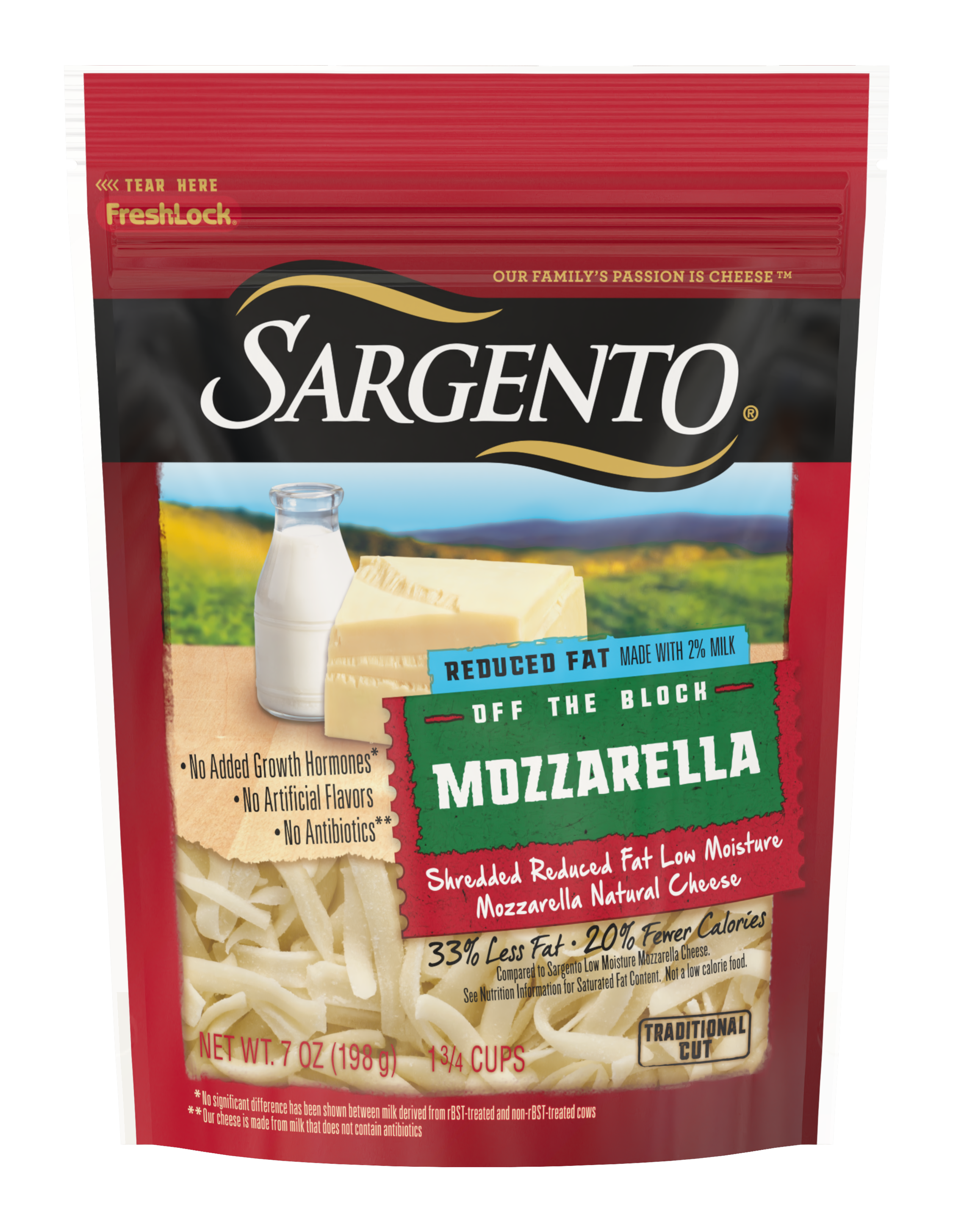 Sargento® Shredded Reduced Fat Mozzarella Natural Cheese