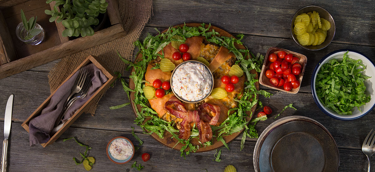 Sargento Cheeseburger Wreath