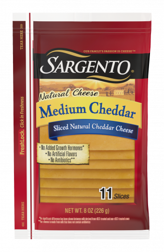 Sargento® Sliced Medium Natural Cheddar Cheese