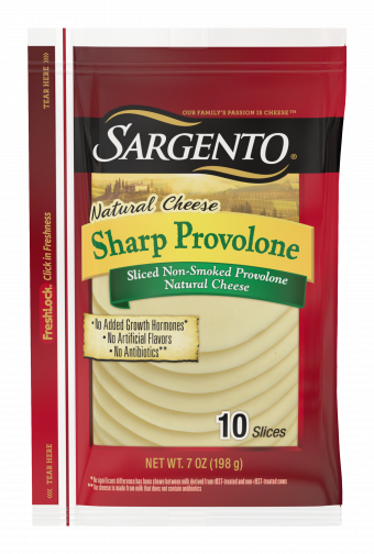 Sargento® Sliced Sharp Non-Smoked Provolone Natural Cheese