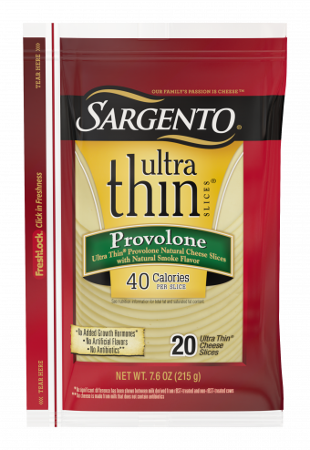 Sargento® Provolone Natural Cheese with Natural Smoke Flavor Ultra Thin® Slices