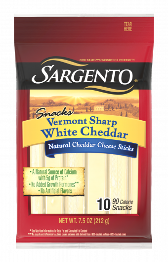 Sargento® Vermont Sharp White Natural Cheddar Cheese Sticks