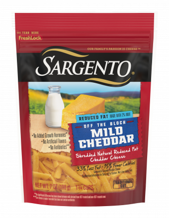 Sargento® Shredded Reduced Fat Mild Natural Cheddar Cheese