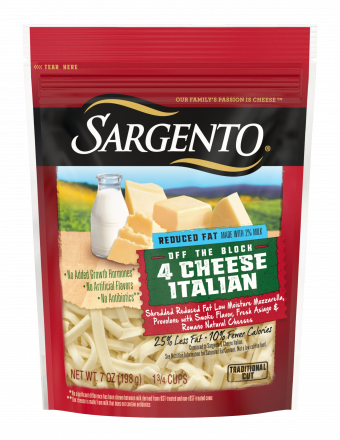 Sargento® Shredded Reduced Fat 4 Cheese Italian Natural Cheese