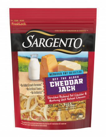 Sargento® Shredded Reduced Fat Cheddar Jack Natural Cheese