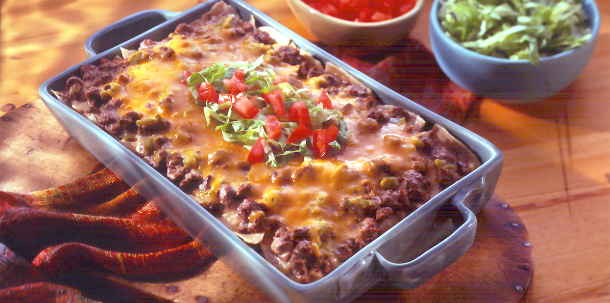 Cheesy Mexican Beef Casserole