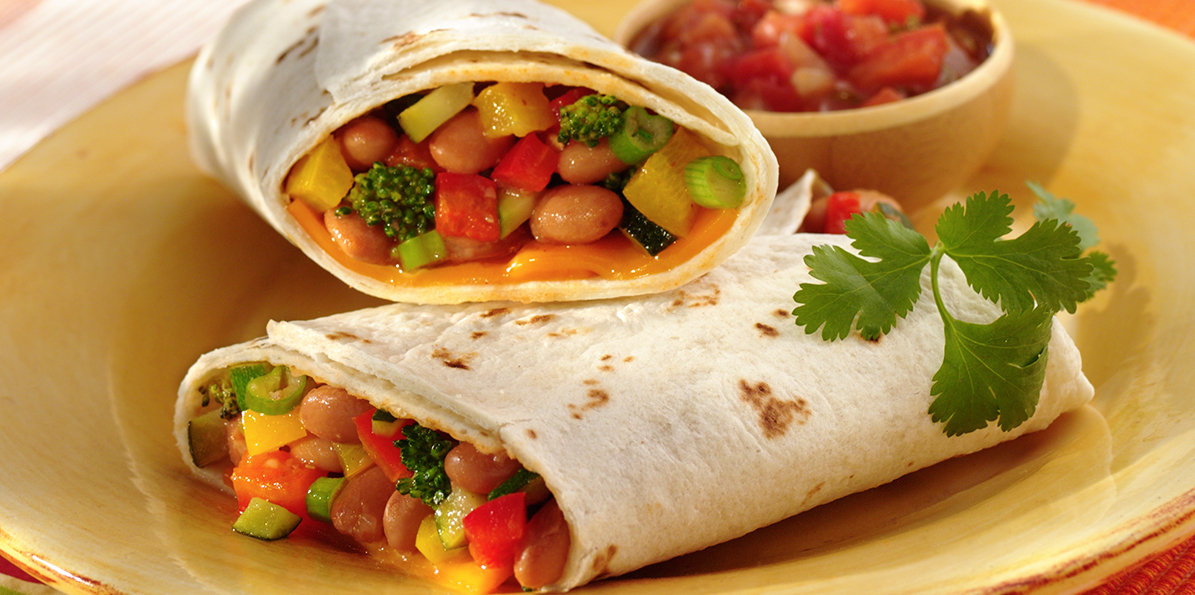 Cheddar & Bean Burritos