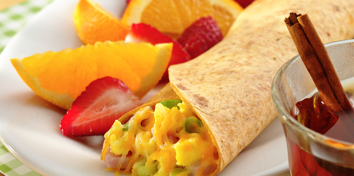 Light Style Breakfast Wraps