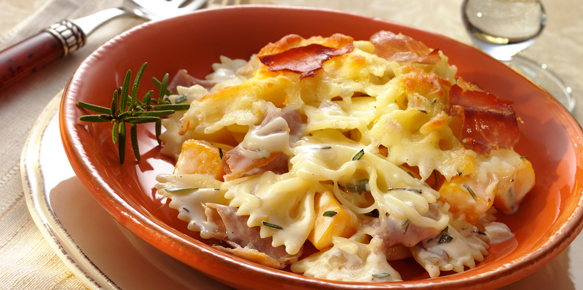 Squash & Prosciutto Farfalle