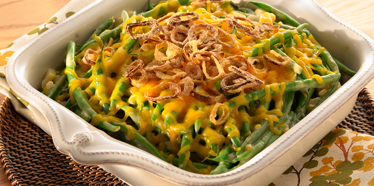 Green Beans with Cheddar