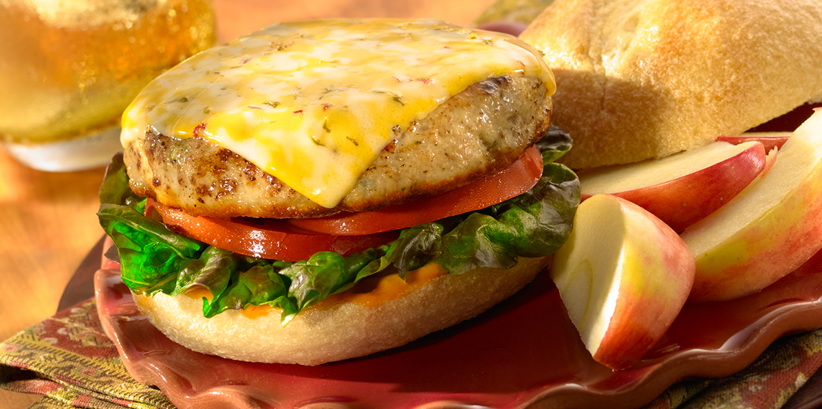 Colby-Pepper Jack Chicken Burgers