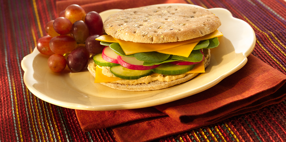 Veggie & Hummus Sandwiches