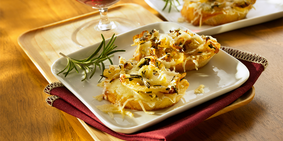 French Onion Cheese Toasts