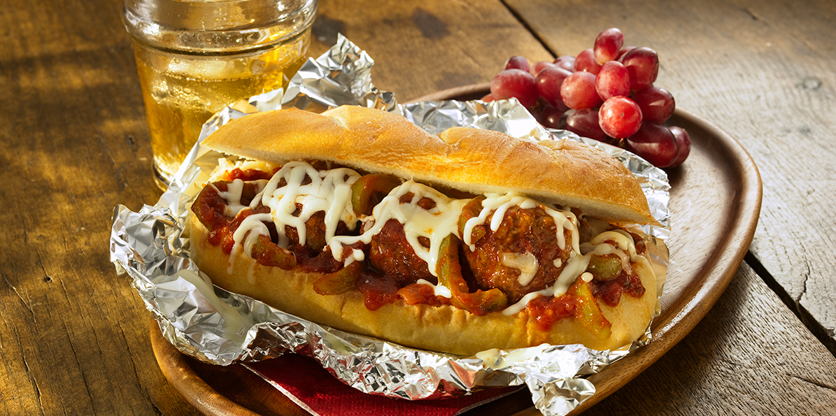 Stromboli Meatball Sandwich