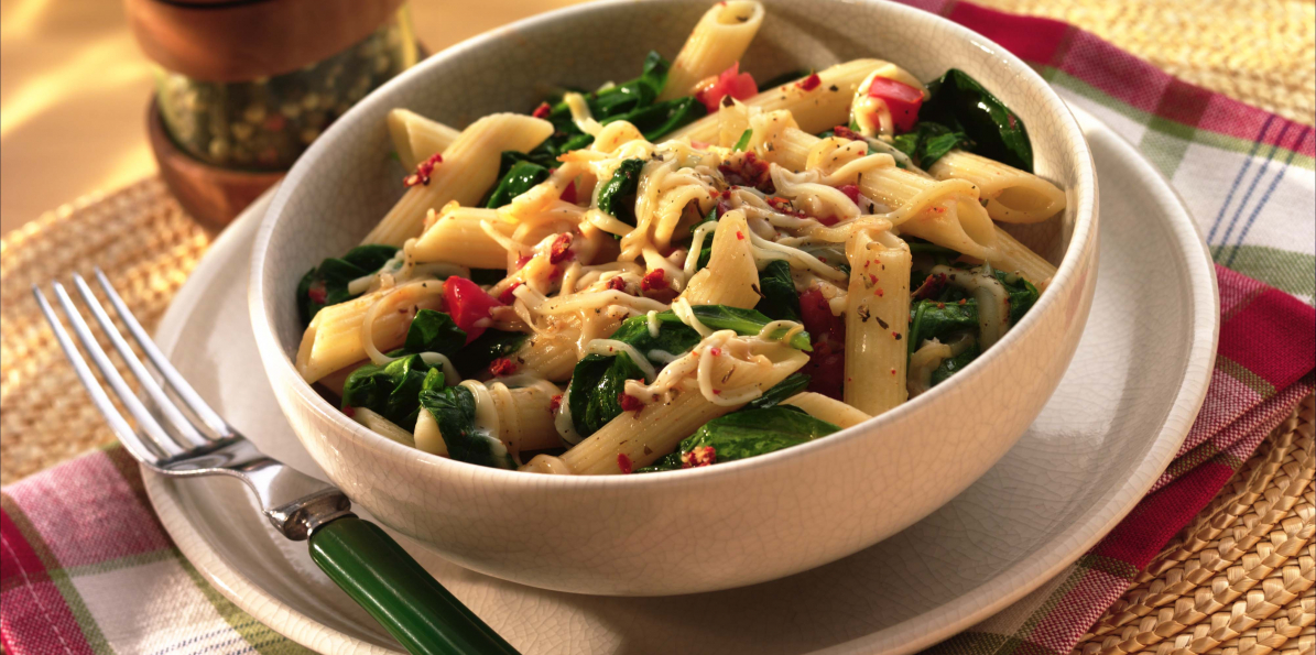 Penne & Spinach Pasta Toss