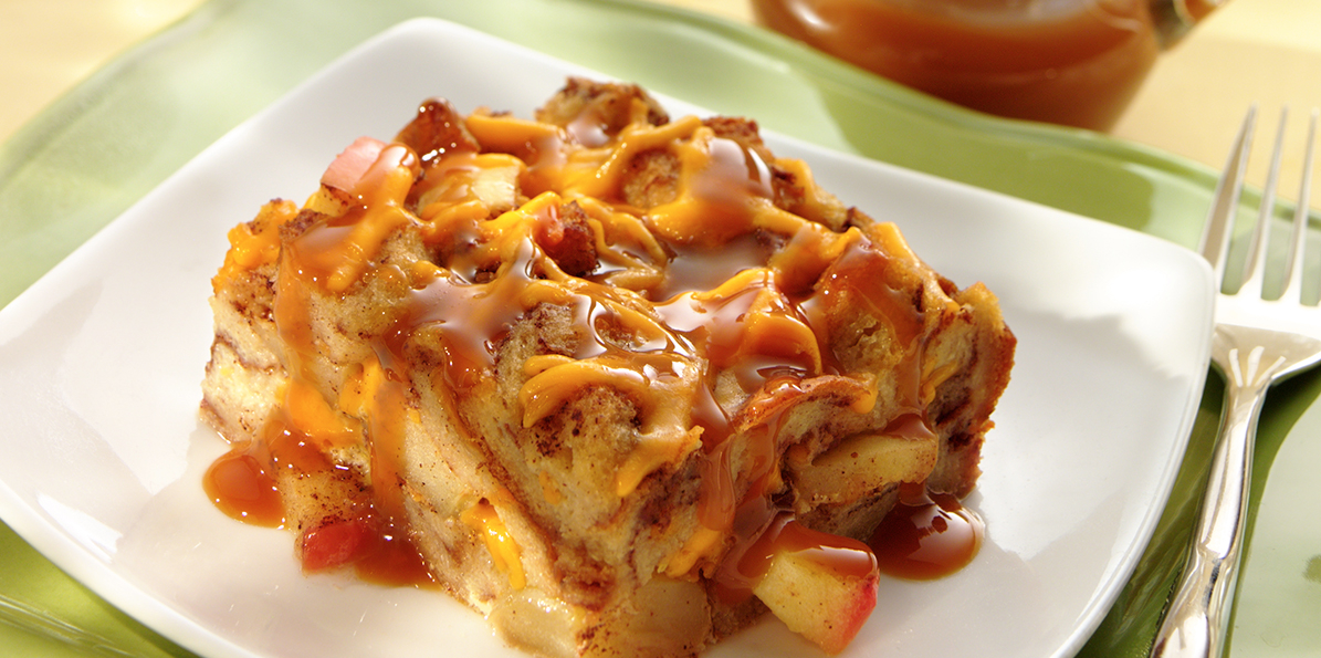 Apple & Cheddar Bread Pudding