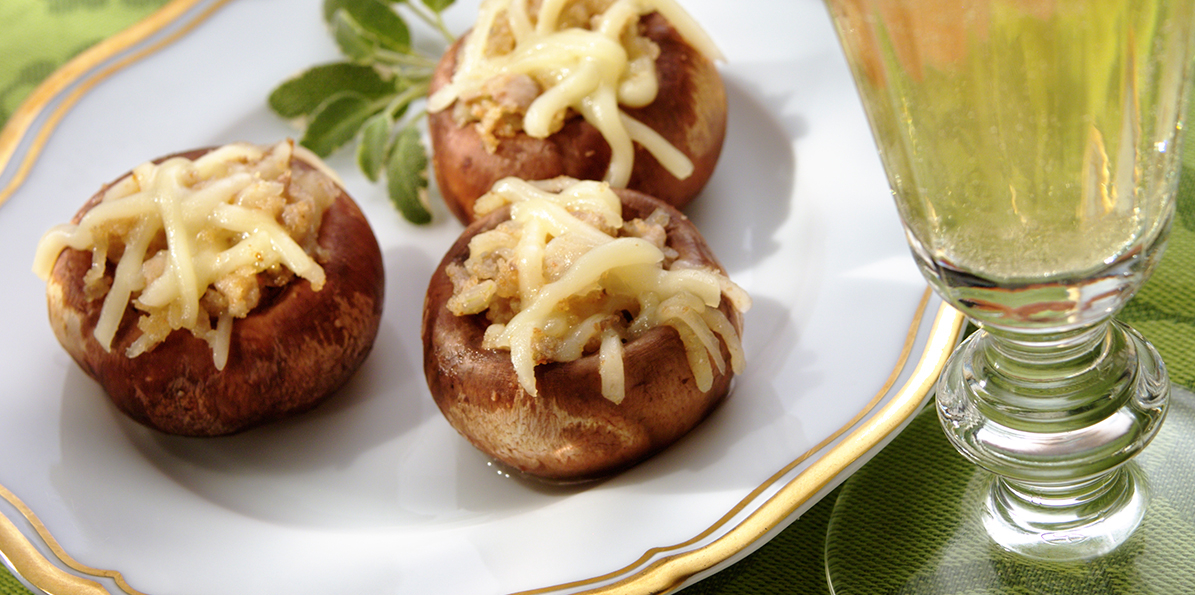 Chef Guy's Artisan Cheese-Stuffed Mushrooms