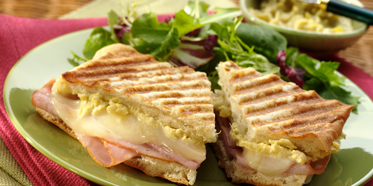 Sharp Provolone and Ham Panini