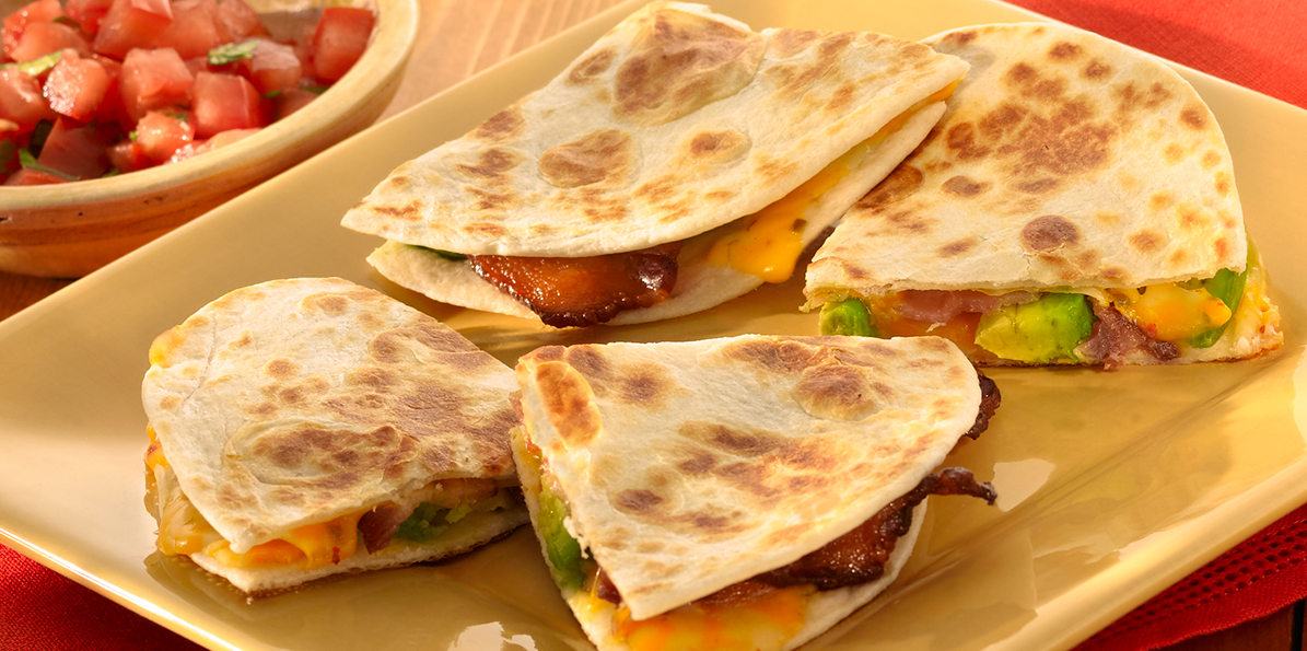 Cheese, Bacon & Avocado Quesadilla