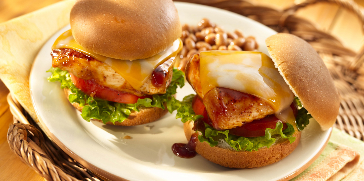 Barbecued Chicken Sliders