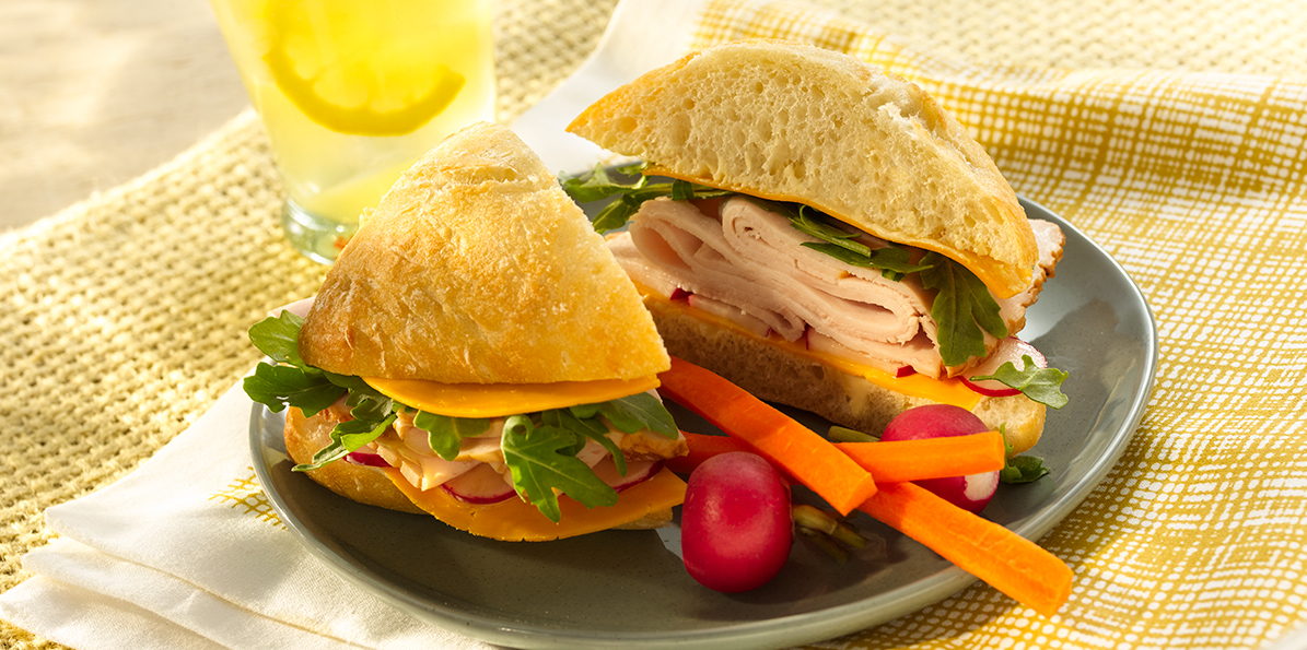 Turkey & Vegetable Sandwiches