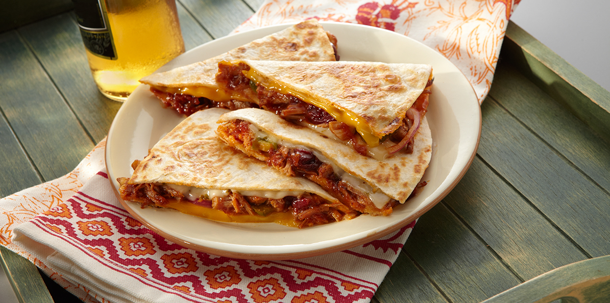 Pulled Pork Quesadillas with Door County Barbecue Sauce