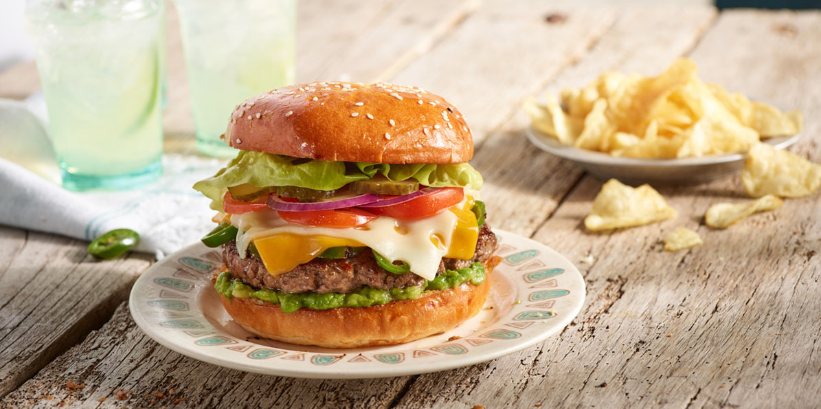Double Cheese Jalapeno Burger