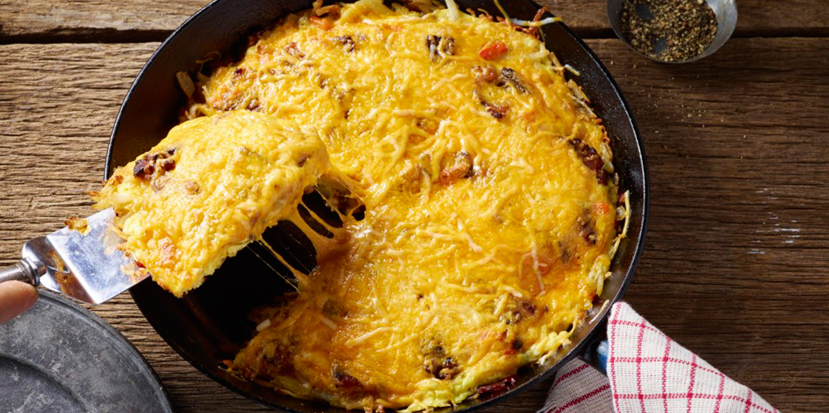 Cheese, Bacon & Potato Frittata