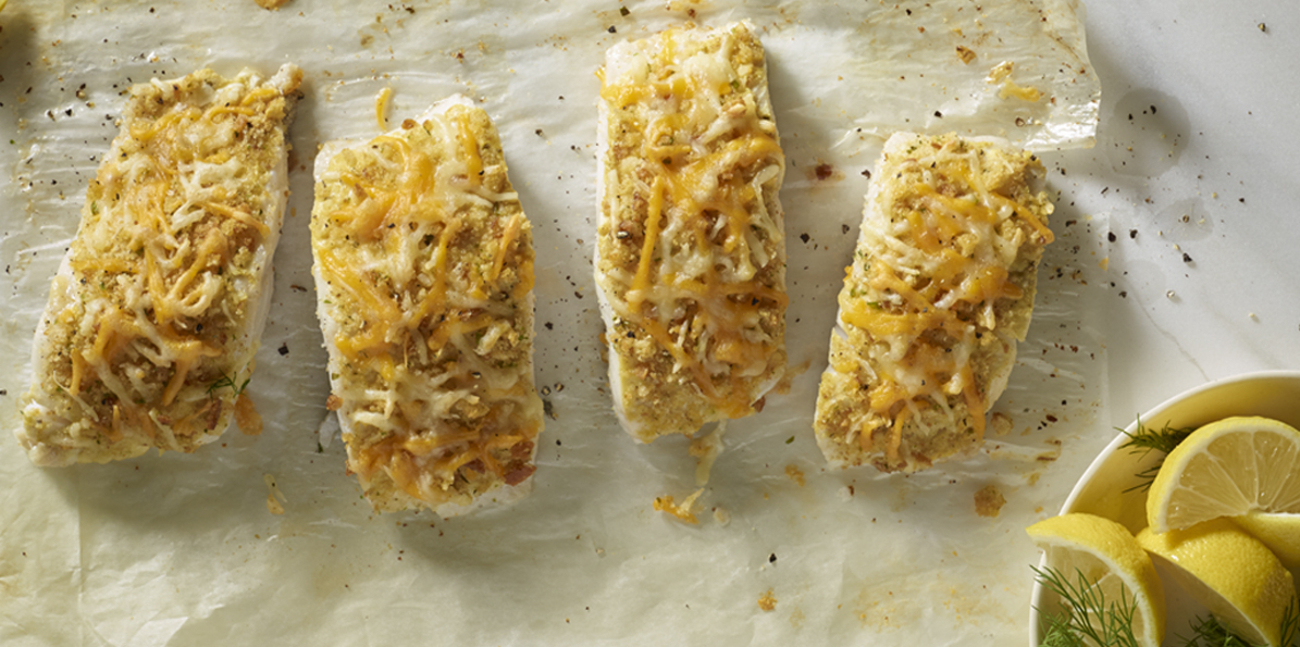 Double Cheddar Baked Fish