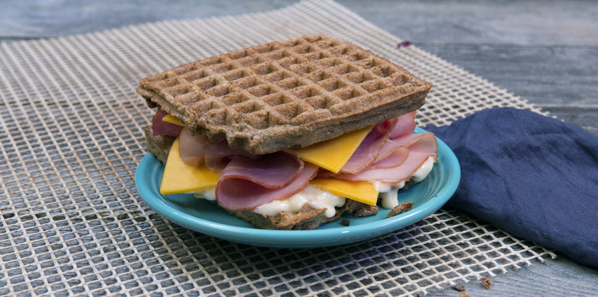 Ham & Cheese Waffle Sandwich