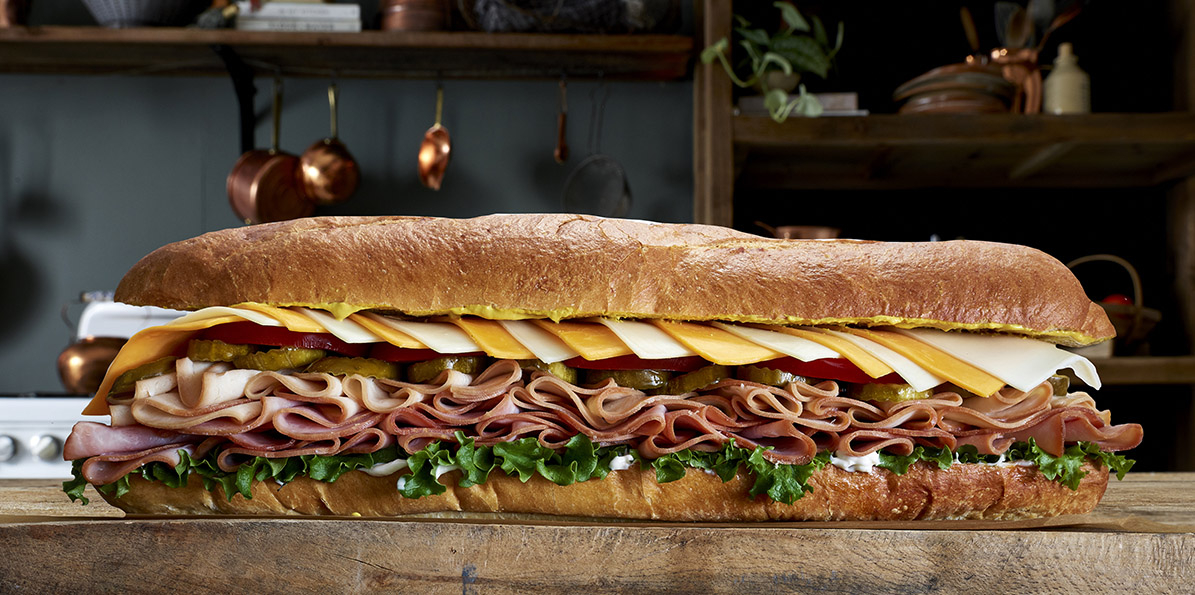 Oversized Turkey & Ham Hero Hoagie