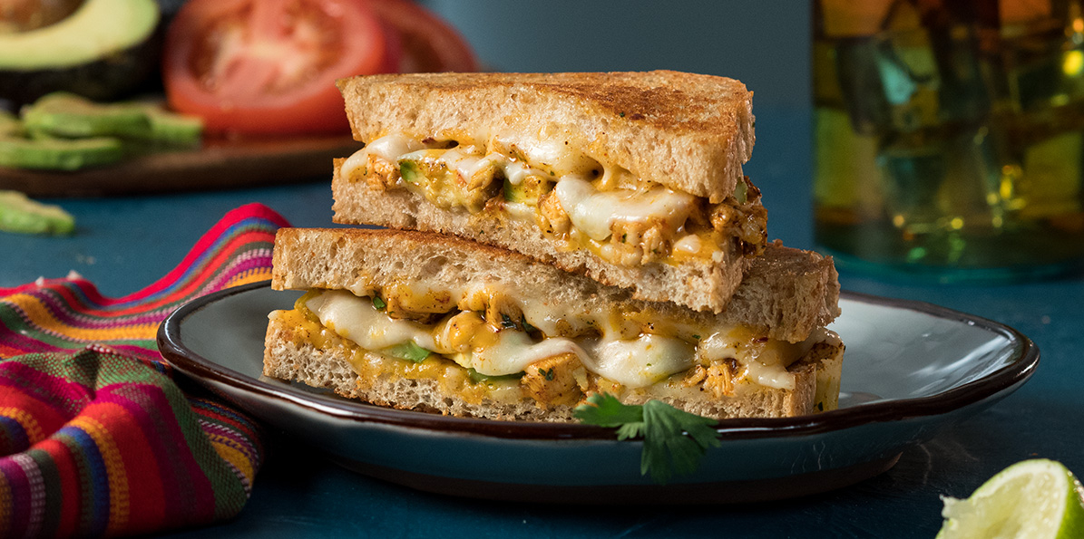 Mexi-Chicken Grilled Cheese