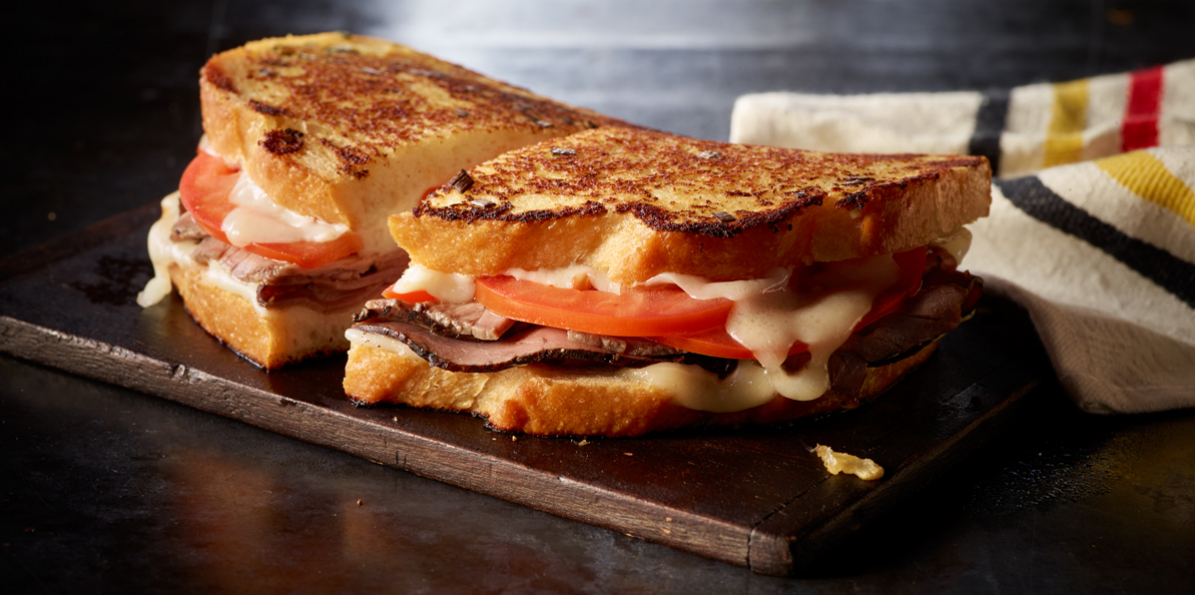 Swiss & Beef Grilled Cheese