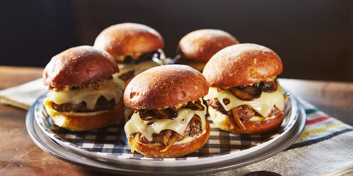 Swiss and Bacon Sliders