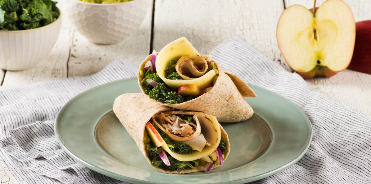 Turkey Wrap with Apple & Avocado Mayo 